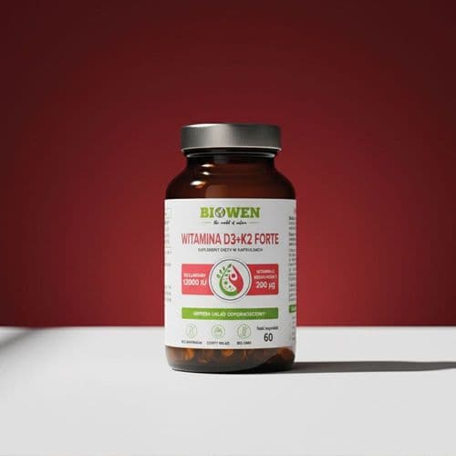 Witamina D3 + K2 Forte Biowen 60 kapsułek